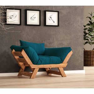 Sofa za vrt - 1 sjedište, CPT8158-140, boje: teak petrol zelena