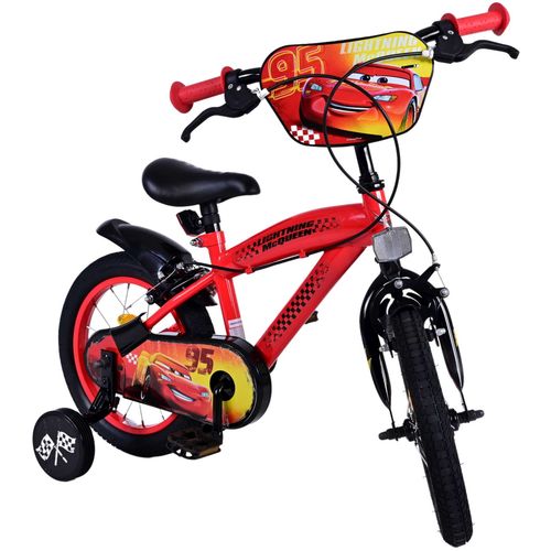 Dječji bicikl Volare Disney Cars 14" crveni s dvije ručne kočnice slika 6