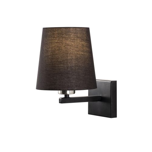 Zidna lampa Profil - 4664 Black Nickel sa krem abažurom slika 6