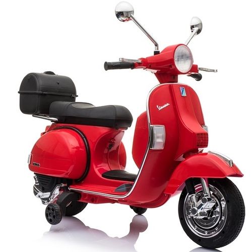 Licencirani Vespa skuter crveni - motor na akumulator slika 1