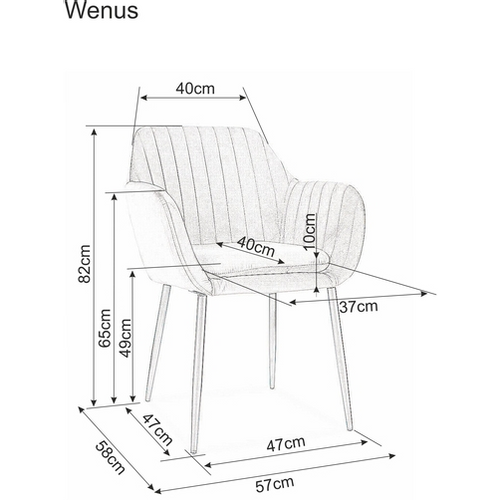 Stolica Wenus-siva slika 2