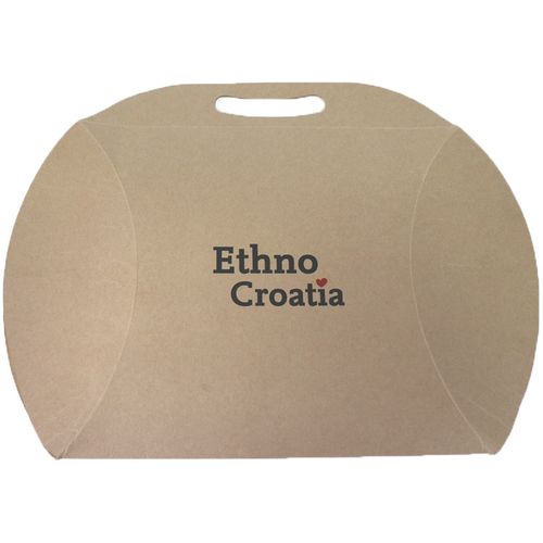 Kutija poklon kartonska Ethno Croatia Pillow box 32x30x12 cm slika 2
