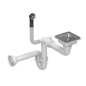 Quadron odvod kvadratni s ručnim upravljanjem čelik za granit sudopere