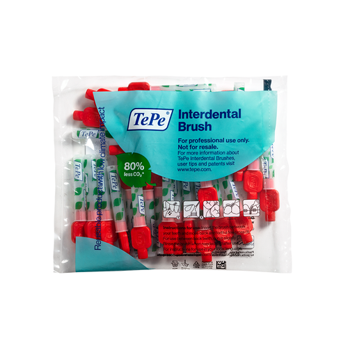 TePe Original Interdentalne četkice Crvene vel. 2 / 0,5 mm - multi-pack vrećica 25 kom slika 1