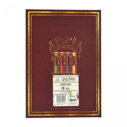 BLUE SKY HARRY POTTER A5 CASEBOUND NOTEBOOK - RED - COLOURFUL CREST slika 4