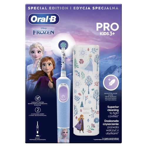 Oral-B električna četkica Pro Kids 3+Frozen+putna torbica slika 4