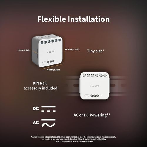 AQARA dvostruki relejni modul T2 (DCM-K01) - Zigbee 3.0 slika 4