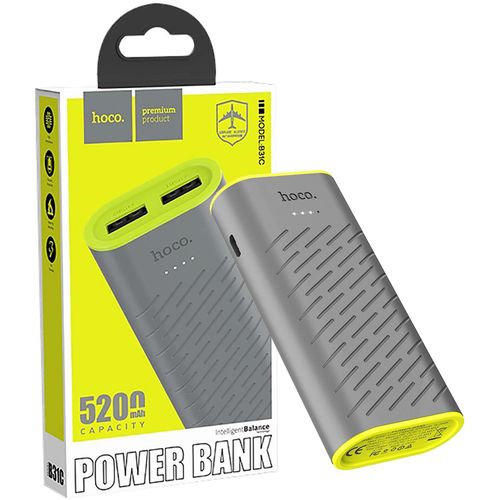 hoco. Punjač prijenosni za mobitele, 5200 mAh, 1.0 A/1.0A - B31C Sharp Powerbank slika 1