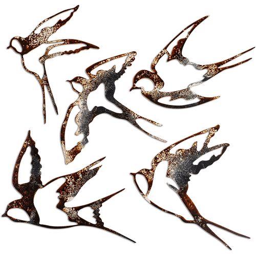 Wallity Birds-2 Multicolor Decorative Metal Wall Accessory slika 6