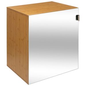 FIVE ORMAR S OGLEDALOM BAM MODUL 45X38X55CM MDF BAMBUS