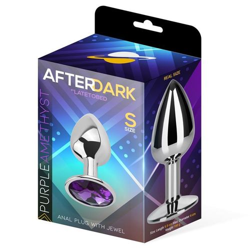 Afterdark Aluminium Amethyst Butt Plug S/M/L slika 17