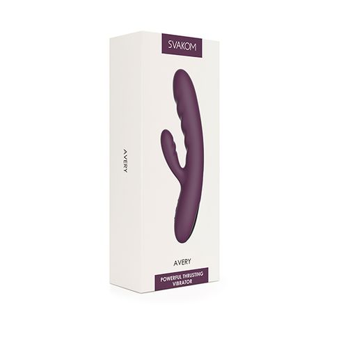 Svakom - Avery Powerful Thrusting Vibrator Lilac slika 7