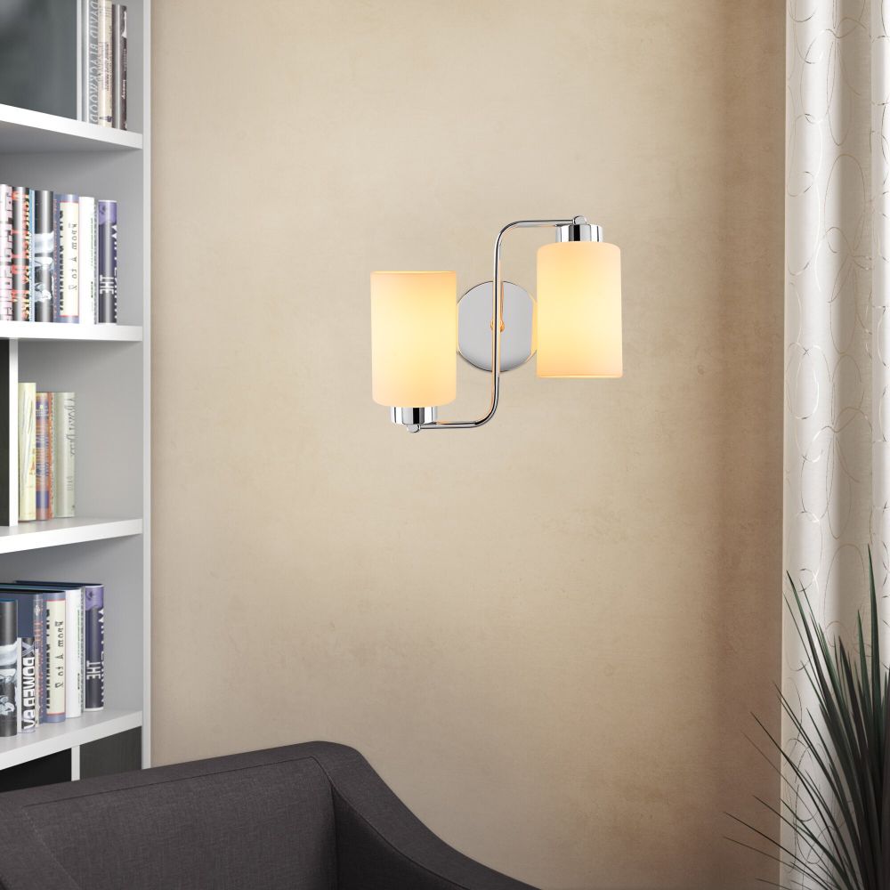 Balcova - N-346 Srebrena Zidna Lampa slika 1