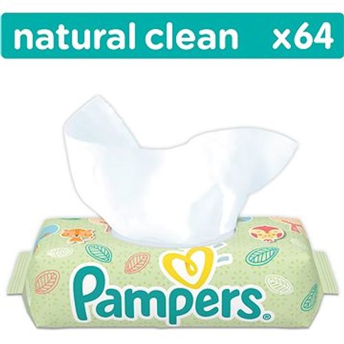 Pampers vlažne maramice Natural Clean 64 komada slika 2