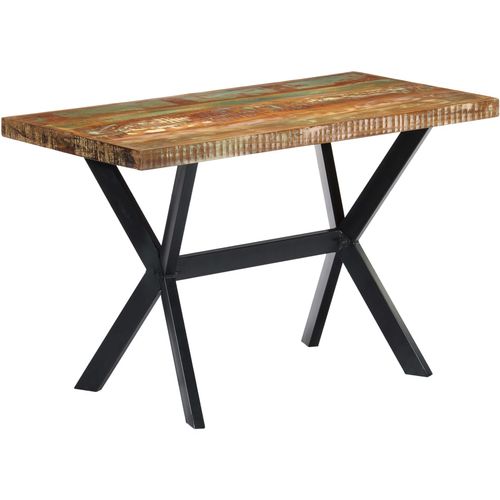 Blagovaonski stol od masivnog obnovljenog drva 120 x 60 x 75 cm slika 12