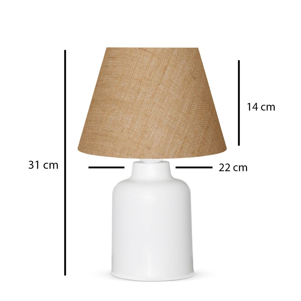 AYD-3161 Krem Bijela Stolna Lampa slika 3
