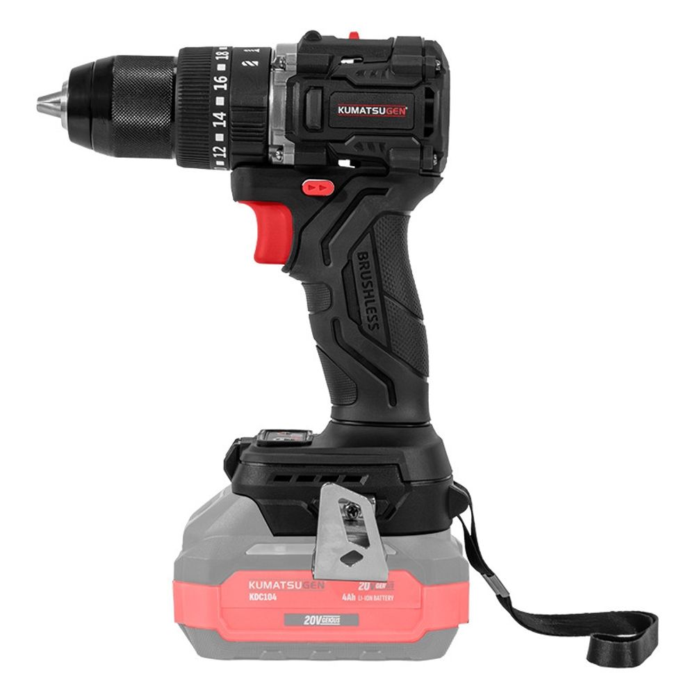 Kumatsugen KDC115 aku udarna bušilica solo, 20V 65Nm, BL motor slika 2