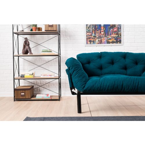 Atelier Del Sofa Nitta - Petrol Blue 2-Seat Sofa-Bed slika 12