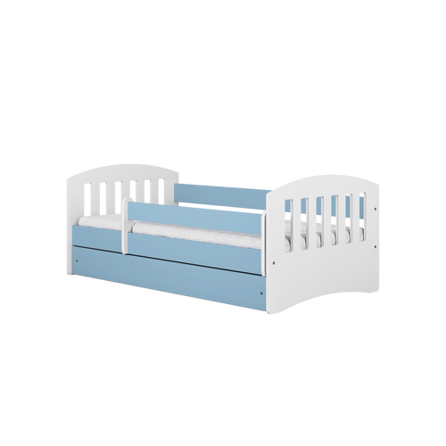 Drveni dječji krevet Classic sa ladicom - 160x80cm - Plavi slika 4
