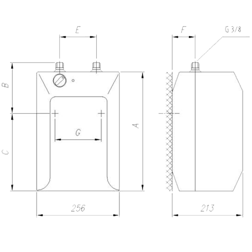 Gorenje Bojler niskotlačni 5l, 2000W, IP 24 - TEG5U slika 2