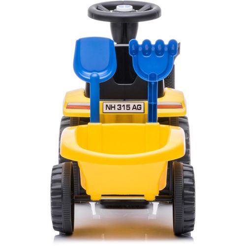 Dječji traktor guralica s prikolicom New Holland žuti slika 5