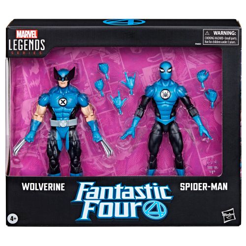 Hasbro Marvel Fantastic four Wolverine Spiderman pack 2 figures 15cm slika 10