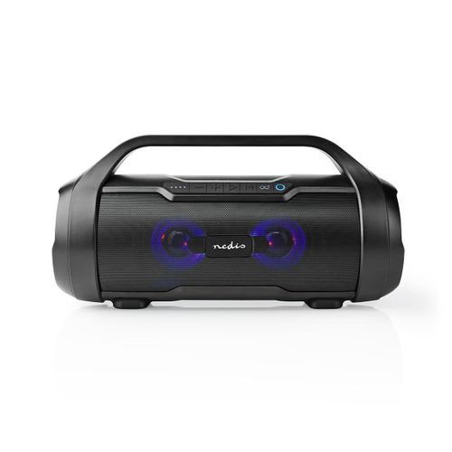 Prijenosni bluetooth zvučnik NEDIS Party Boombox SPBB310BK, TWS, vodootporni, 60W, crni slika 1