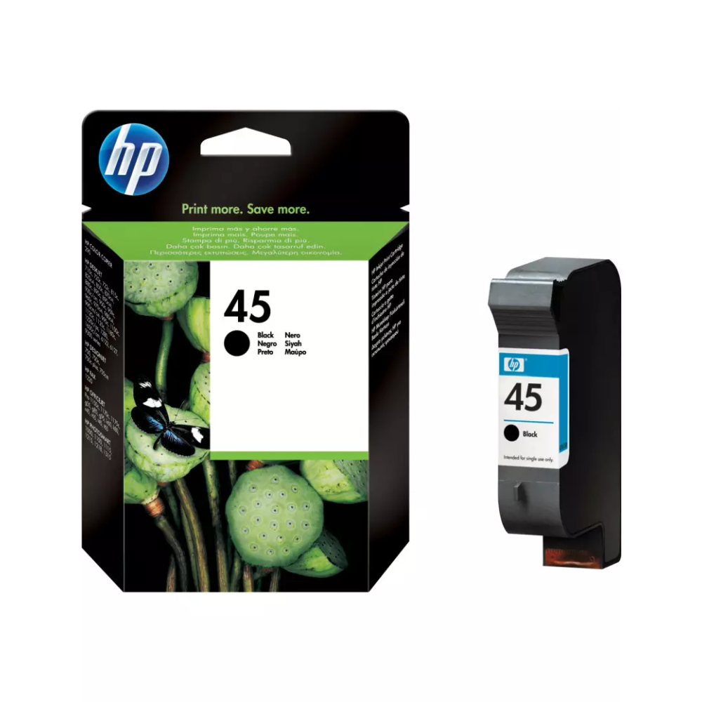 HP Tinta 51645AE Black 45 A000341 slika 1