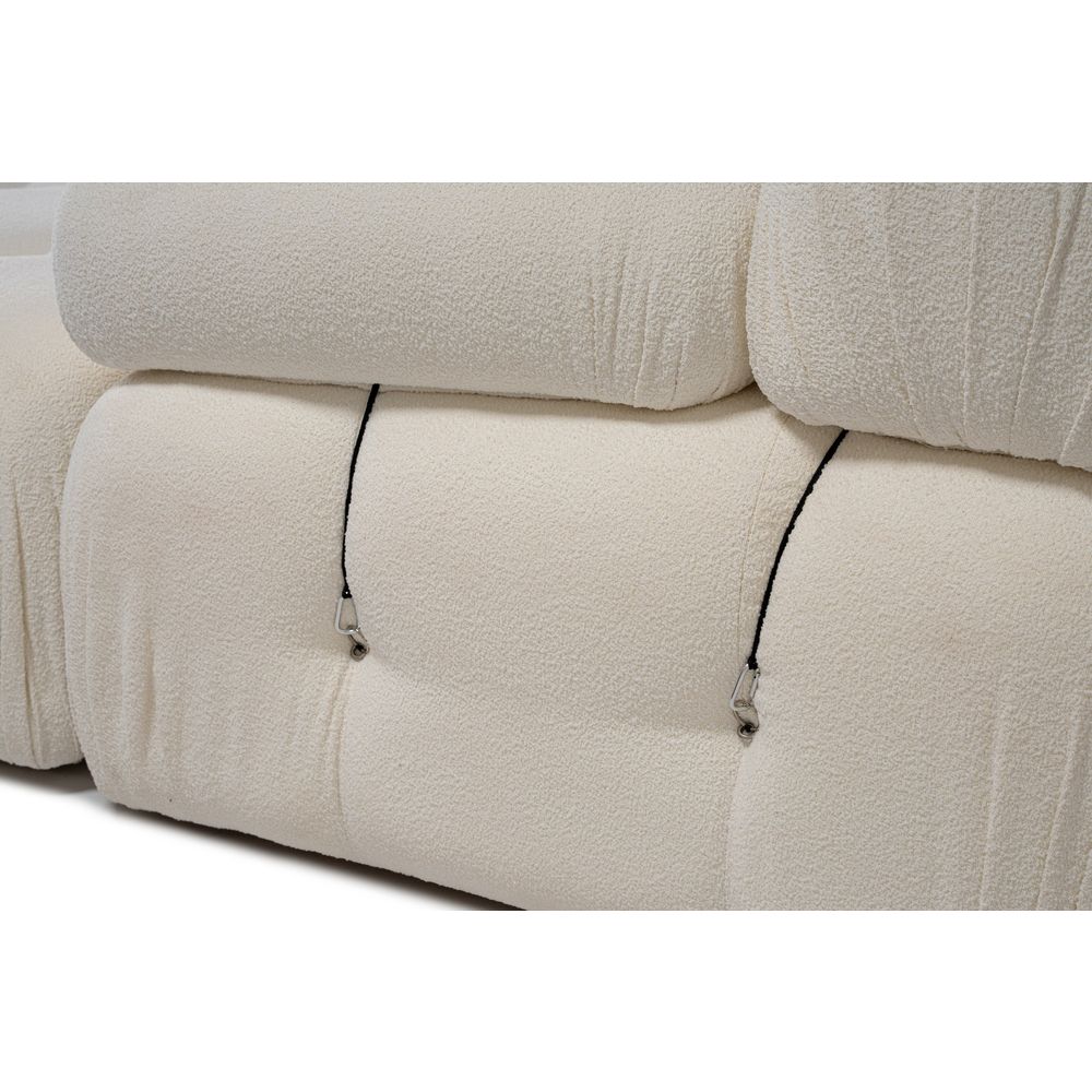 Bubble 2 Sjedala (L1-1R) - Krem Krem Sofa slika 9