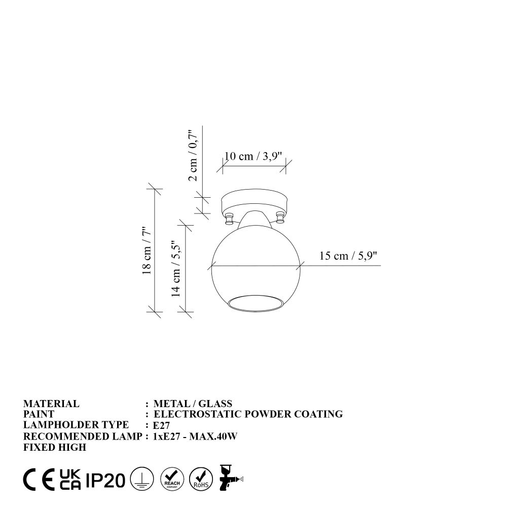 Zidna Lampa Benek - 15 - 14385, boje: Mint, Zlato slika 9