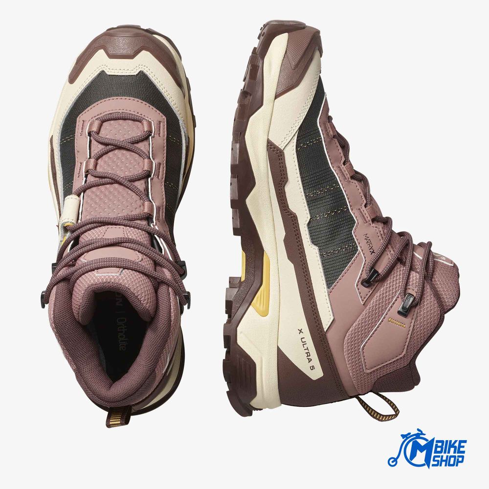 Salomon Ženske gležnjerice X Ultra 5 MID GTX, Burlwood/French Roast/Rattan slika 5