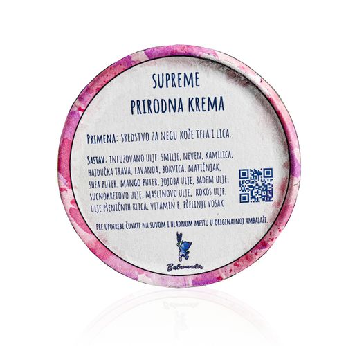 Supreme prirodna krema za bebe i odrasle 80g slika 4