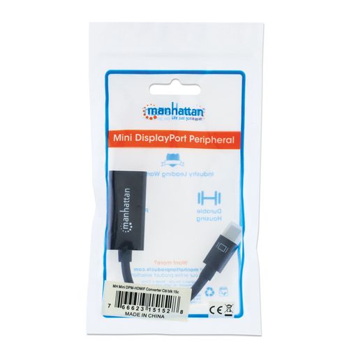 Adapter Manhattan 151528 Mini DisplayPort/M - HDMI 1080p Crni slika 2