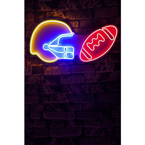 Wallity Ukrasna plastična LED rasvjeta, NFL Football Red - Multicolor slika 10