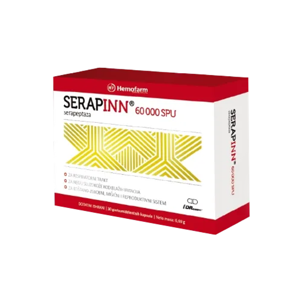 Serapinn Kapsule A30 – Proteolitički enzim za zdravlje slika 1
