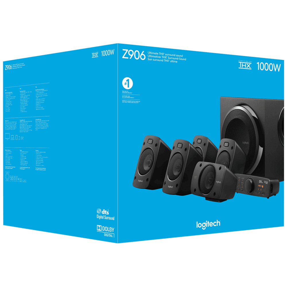 Logitech Zvučnici 5.1, 500W, Logitech Surround Sound - Z906 5.1 slika 2