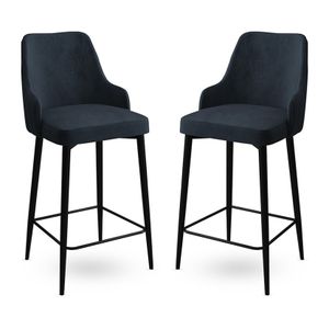 Enox - Anthracite, Black Anthracite
Black Bar Stool Set (2 Pieces)