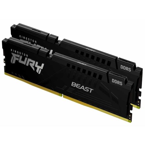 Kingston 64GB(2x32GB)/DIMM/DDR5/6400MHz/CL32/FURY Beast Black EXPO slika 1