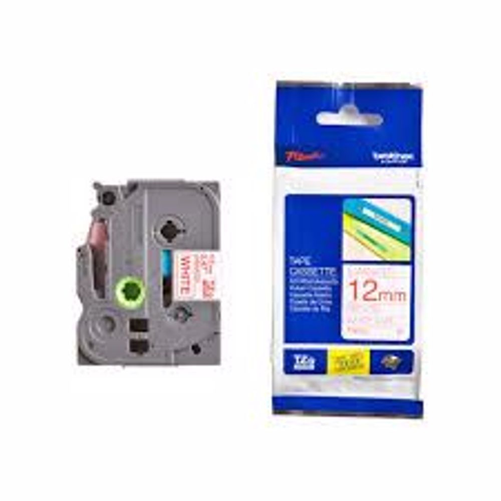 POT PAP BRO TRAKA TZE232 12 mm crveno na bijelo slika 1
