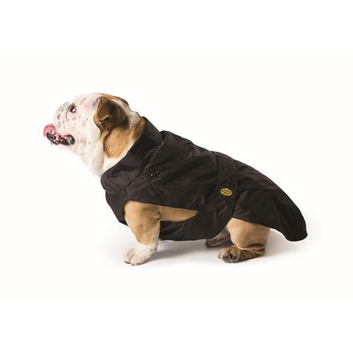 Fashion Dog Vodootporni Kaputić za Buldoge Odvojivo Krzno Crni 51cm slika 1