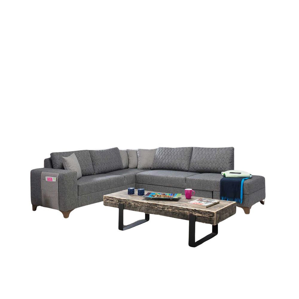Ugaona Sofa Loft - Siva slika 5