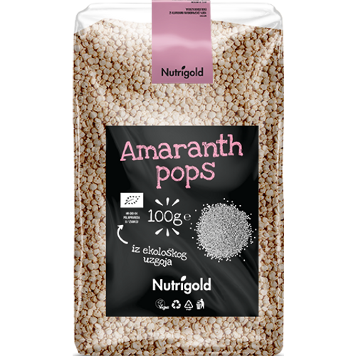 Nutrigold Amaranth pops - Organski 100g  slika 1