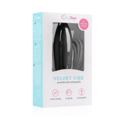 Mini vibrator Velvet, crni slika 7