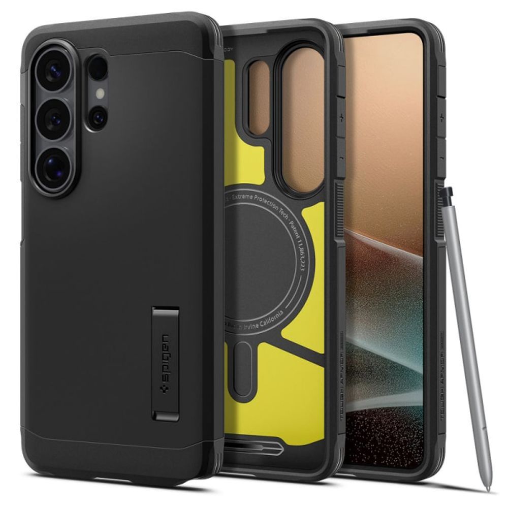 Spigen Tough Armor maska s MagSafeom za Samsung Galaxy S26 Ultra crna ACS10684 slika 1