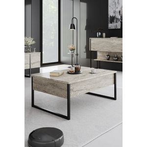 Luxe - Crni Travertin Stolić za Kafu