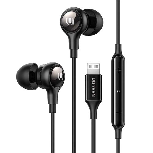 Ugreen - Stereo slušalice (30631) - In-Ear s MFI Lightning priključkom - crne slika 1