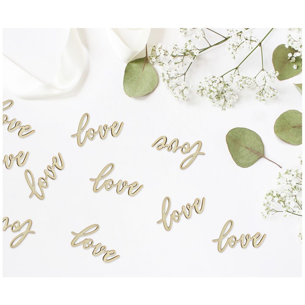 RV-KDLO Drvene konfete Love 6x3cm, 18kom slika 3