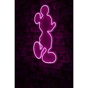 Wallity Ukrasna plastična LED rasvjeta, Mickey Mouse - Pink