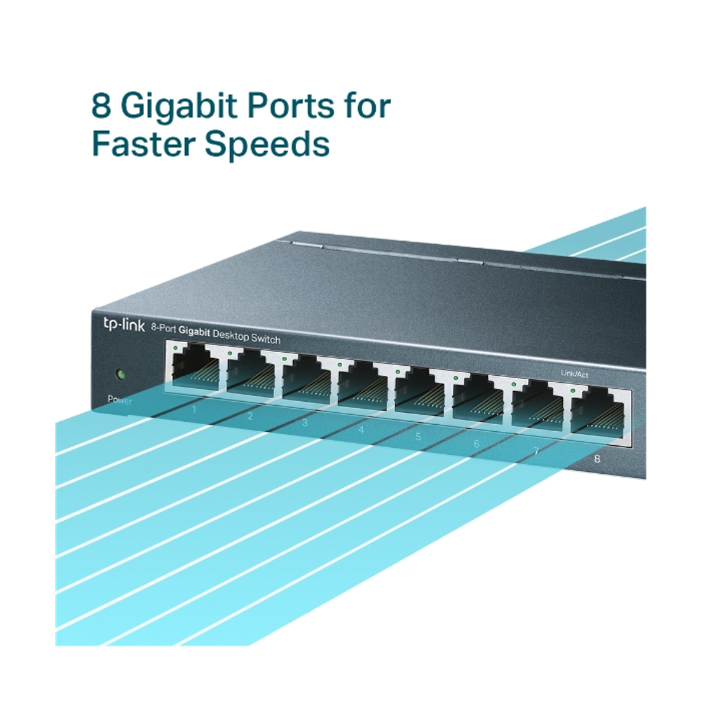 TP-Link SG108 8-portno gigabit mrežno stikalo slika 7