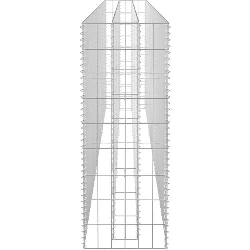 Gabionska sadilica od pocinčanog čelika 270 x 30 x 90 cm slika 18